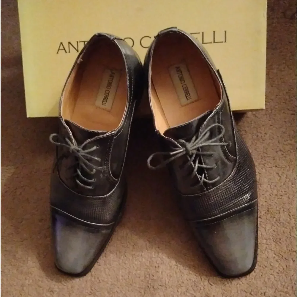 Antonio Cerrelli 6528 Grey Oxfords